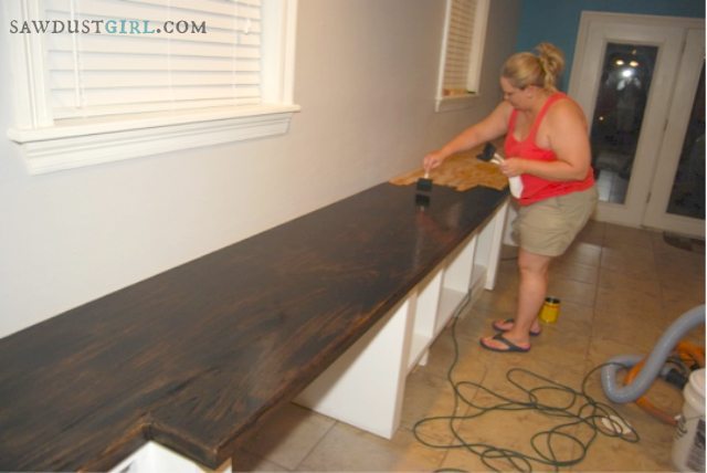 Plywood countertops - oak